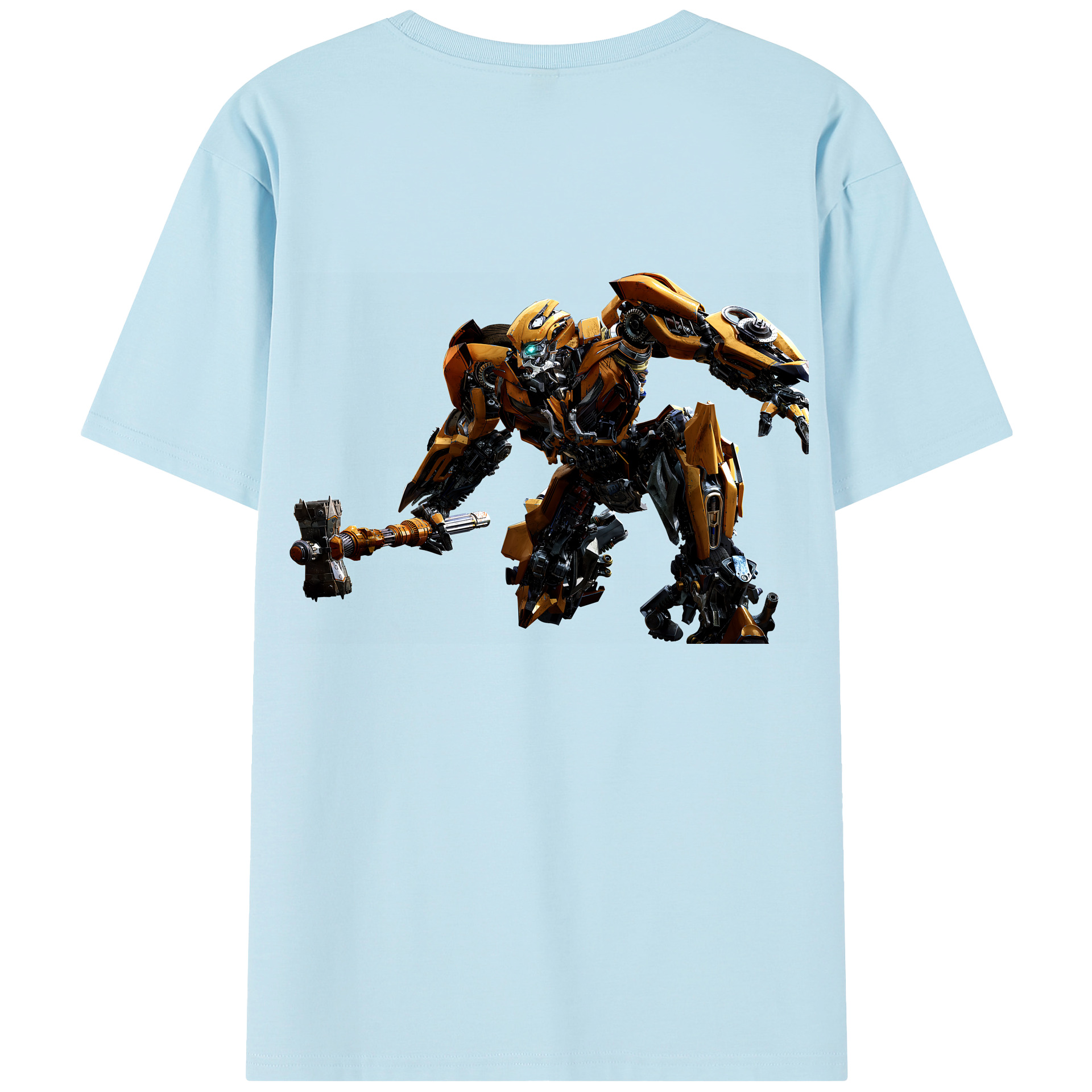 （画像用） Transformers トランスフォーマー 綿100％半袖Tシャツ（背面プリント）